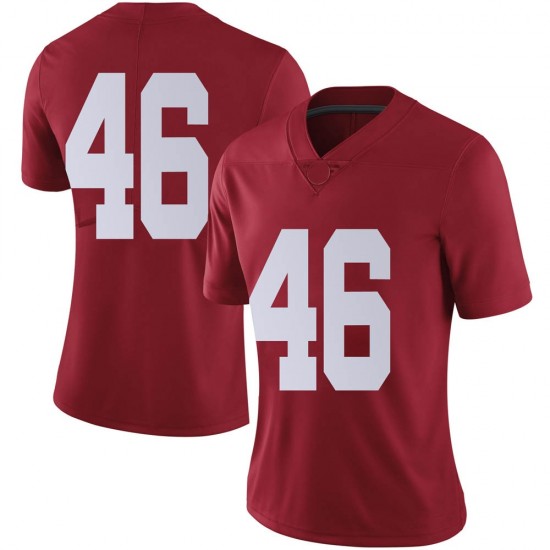 Alabama Crimson Tide Women's Melvin Billingsley #46 No Name Crimson NCAA Nike Authentic Stitched College Football Jersey HI16B42KB
